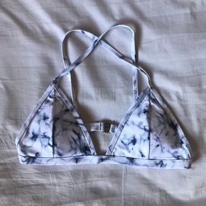 Marble bikini top